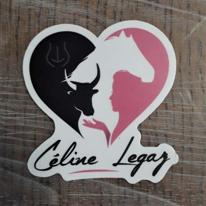 Autocollant cœur "Céline Legaz"